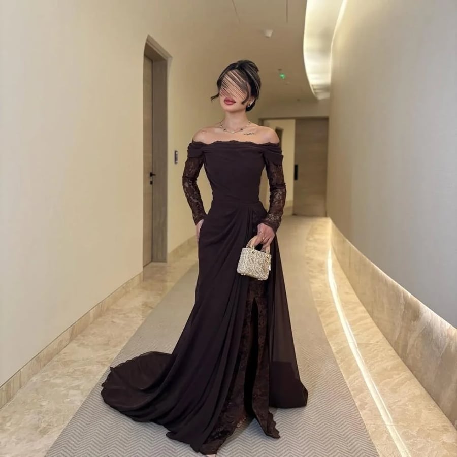 Soft dark brown dress