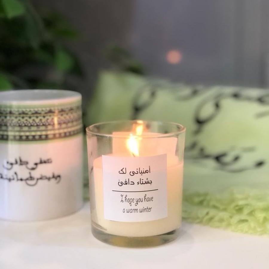 صندوق هدية الشتاء (وشاح-كوب-شمعة)