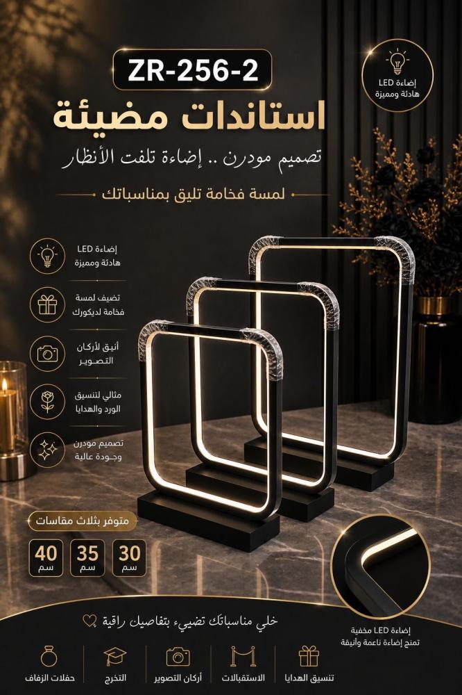 استاند مضيء طقم ٣ ح