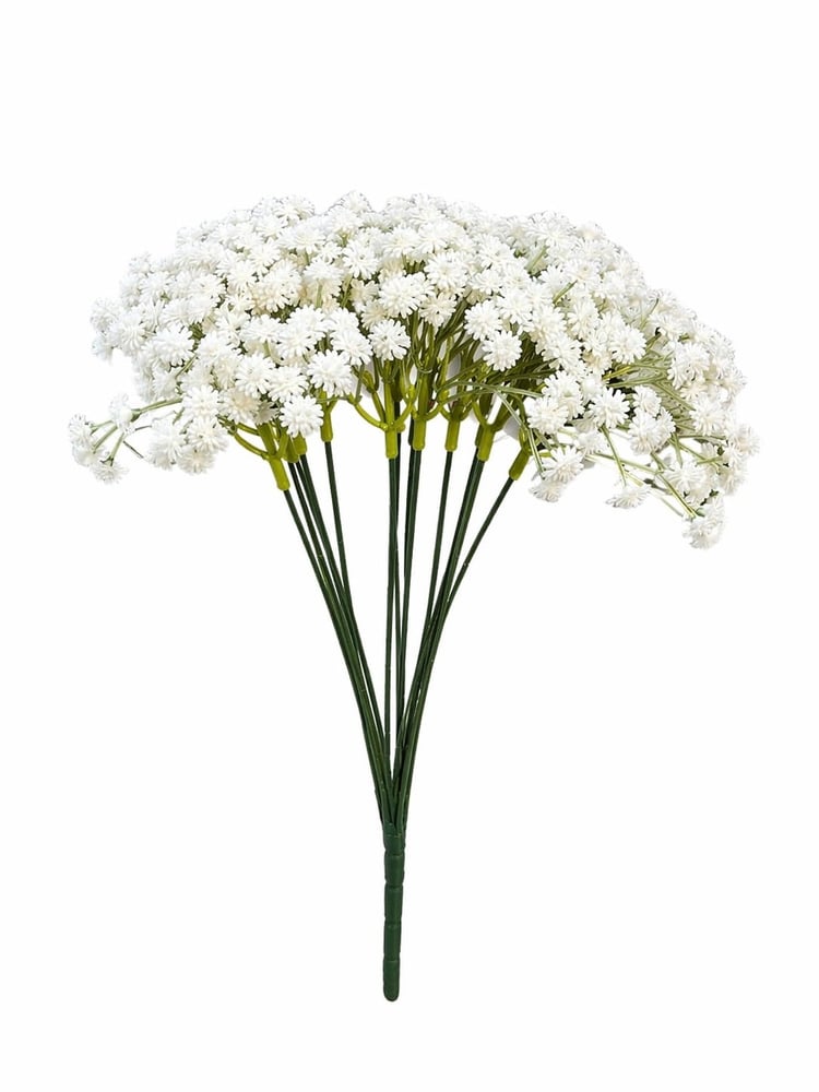 Artificial rose Gipsy color white 12 branches