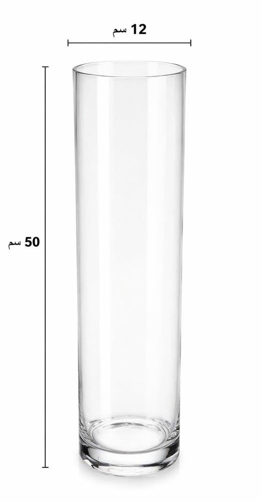 Transparent glass vases