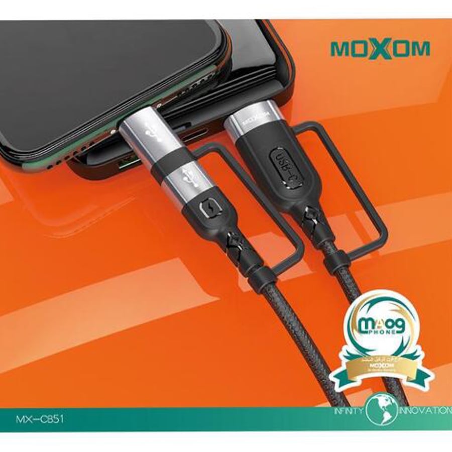 كيبل ايفون وتايب سي متعدد الاستخدامات - MoXoM