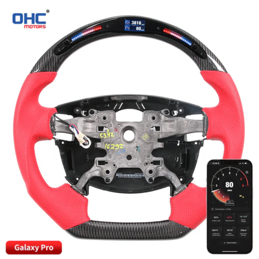 Range Rover (2003 - 2009) Bespoke LED Carbon Fiber Steering Wheel Fully Customizable