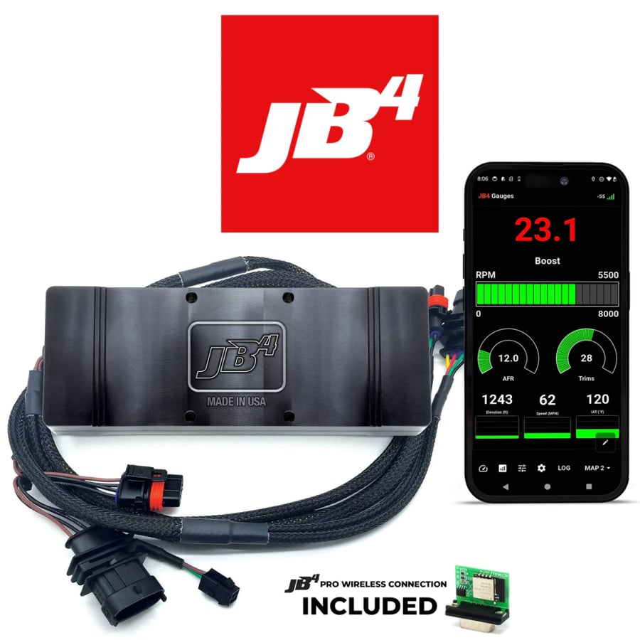JB4 PRO Tuner for 2018+ Jeep Wrangler & Cherokee 2.0L Turbo (الاصدار الجديد)