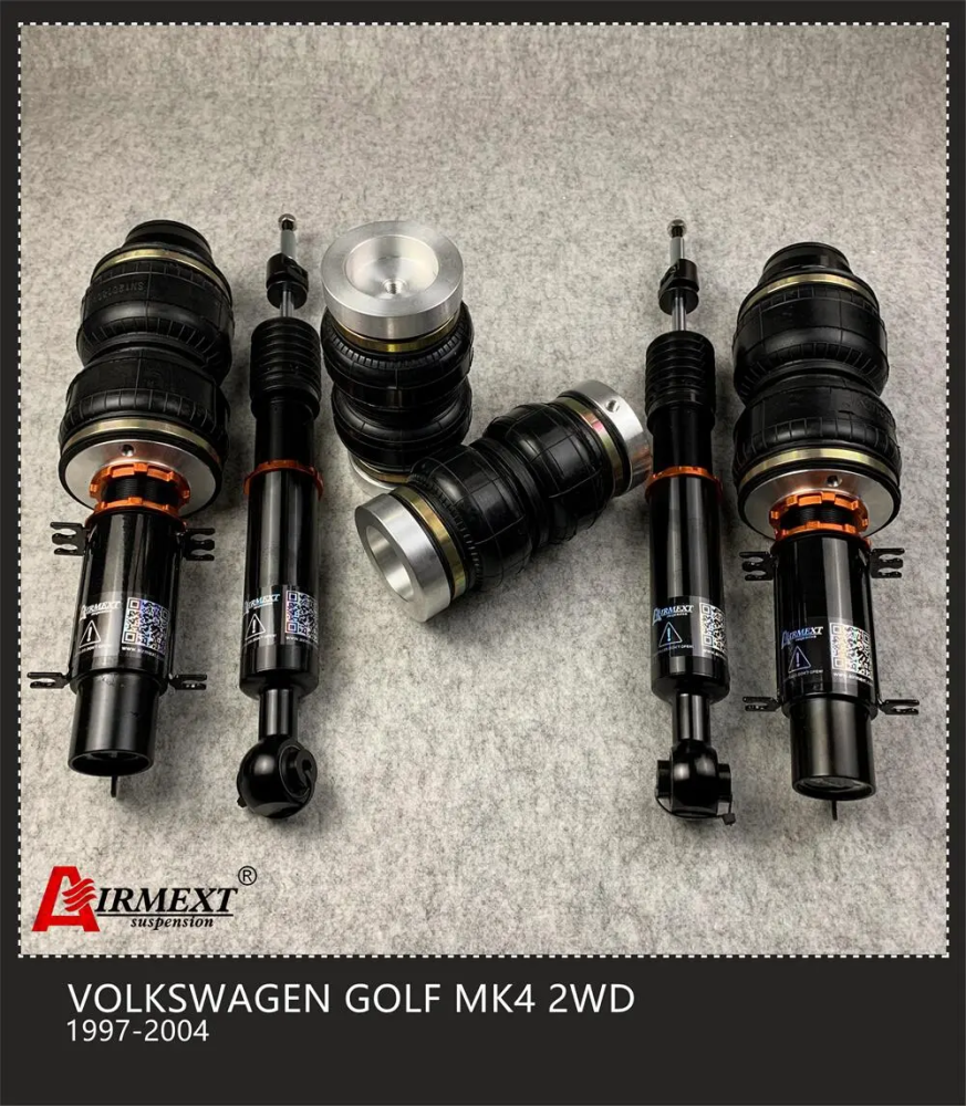 Volkswagen Golf MK4 2WD (1997-2004) مساعدات هوائية موديل T طقم كامل + أنظمة التحكم بالهواء