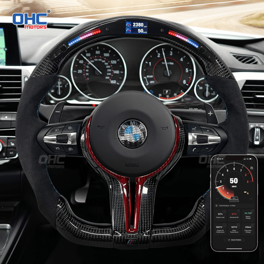 BMW 1-7 Series, X1-X6, M2-M8 (2014-2020 F Gen) دركسون LED كاربون فايبر قابل للتخصيص (تفصيل)