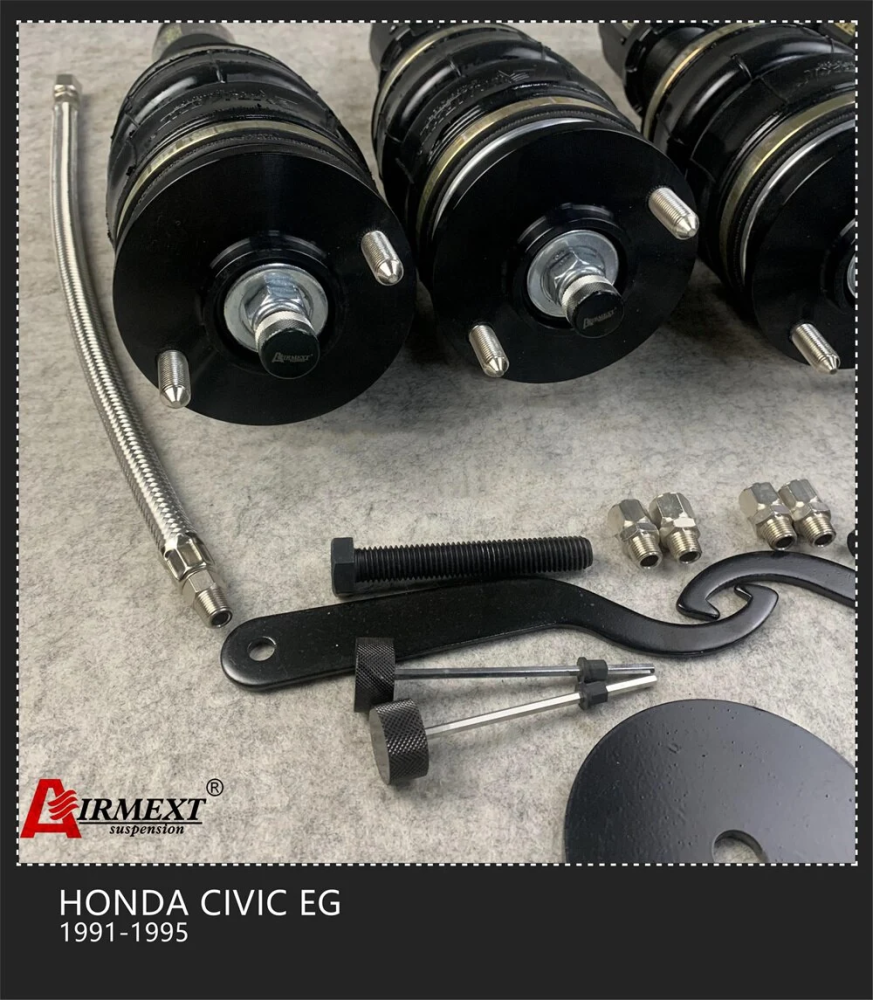 Honda Civic EG/Del Sol/ EH EJ (1991-2000) مساعدات هوائية موديل T طقم كامل + أنظمة التحكم بالهواء