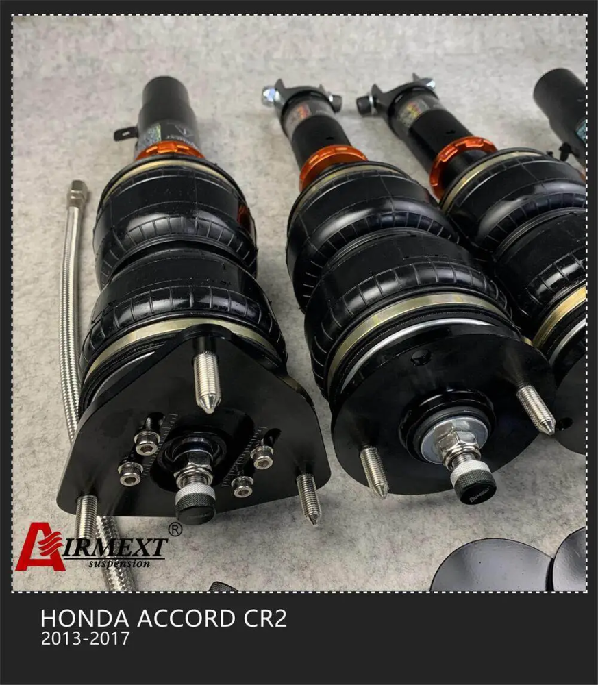 Honda Accord 9th Gen (2013-2017) مساعدات هوائية موديل T طقم كامل + أنظمة التحكم بالهواء