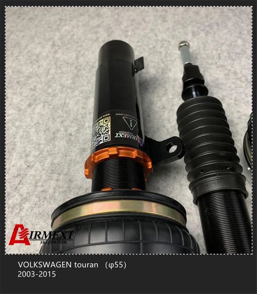 Volkswagen Touran (2003-2015) مساعدات هوائية موديل T طقم كامل + أنظمة التحكم بالهواء