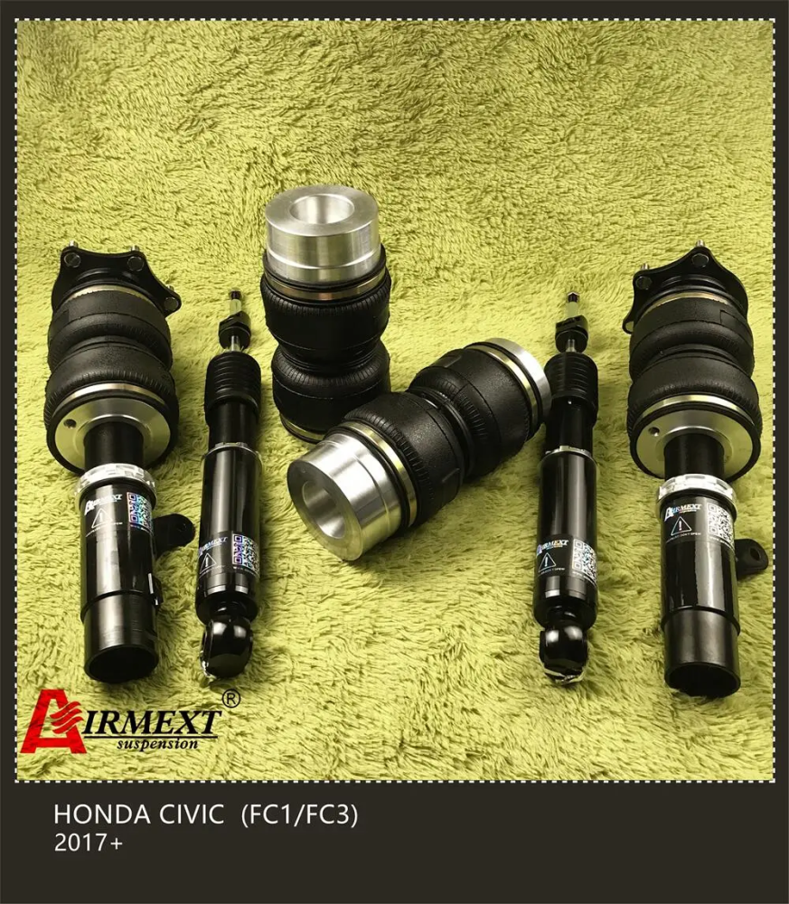 Honda Civic SI FC1/FC3 10th Gen (2017+) مساعدات هوائية موديل T طقم كامل + أنظمة التحكم بالهواء