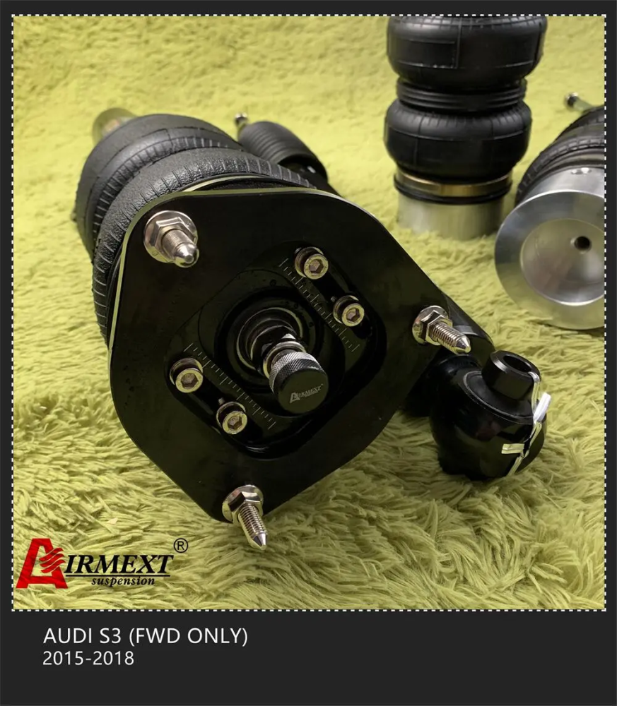 Audi A3 / S3 VW FWD (2015-2018) مساعدات هوائية موديل T طقم كامل + أنظمة التحكم بالهواء