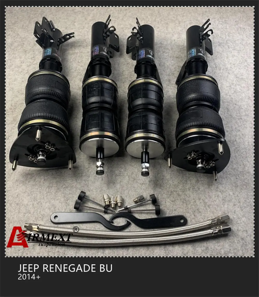 Jeep Ranegade BU (2014+) مساعدات هوائية موديل T طقم كامل + أنظمة التحكم بالهواء