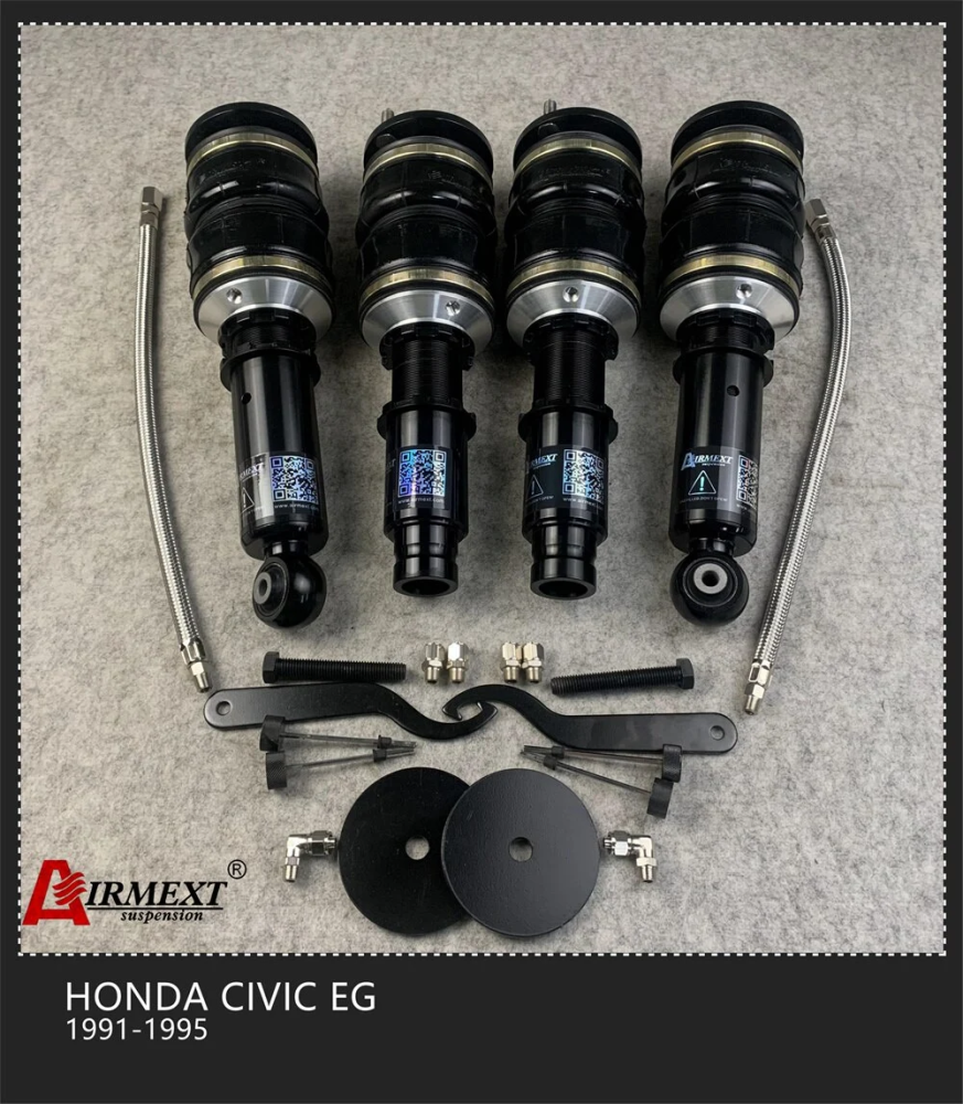 Honda Civic EG/Del Sol/ EH EJ (1991-2000) مساعدات هوائية موديل T طقم كامل + أنظمة التحكم بالهواء