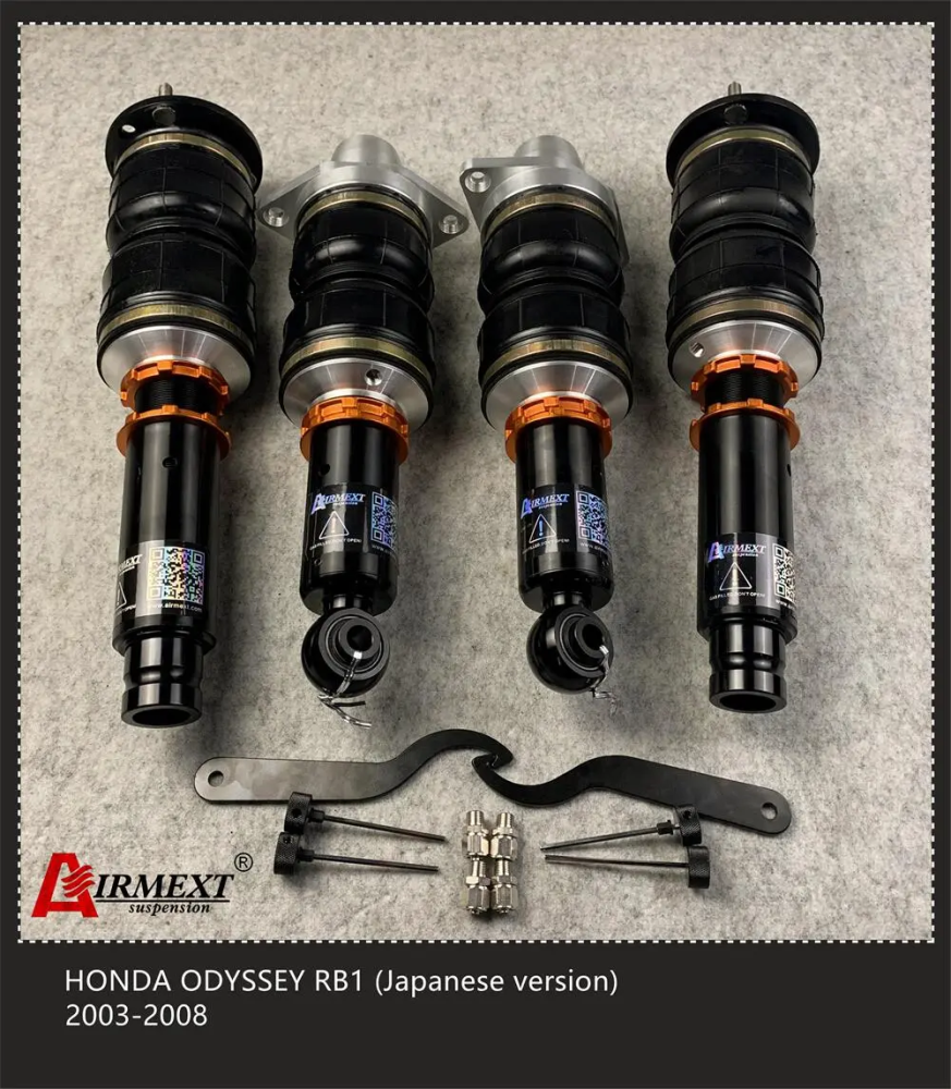 Honda Odyssey RB1/RB2 Japan (2003-2008) مساعدات هوائية موديل T طقم كامل + أنظمة التحكم بالهواء