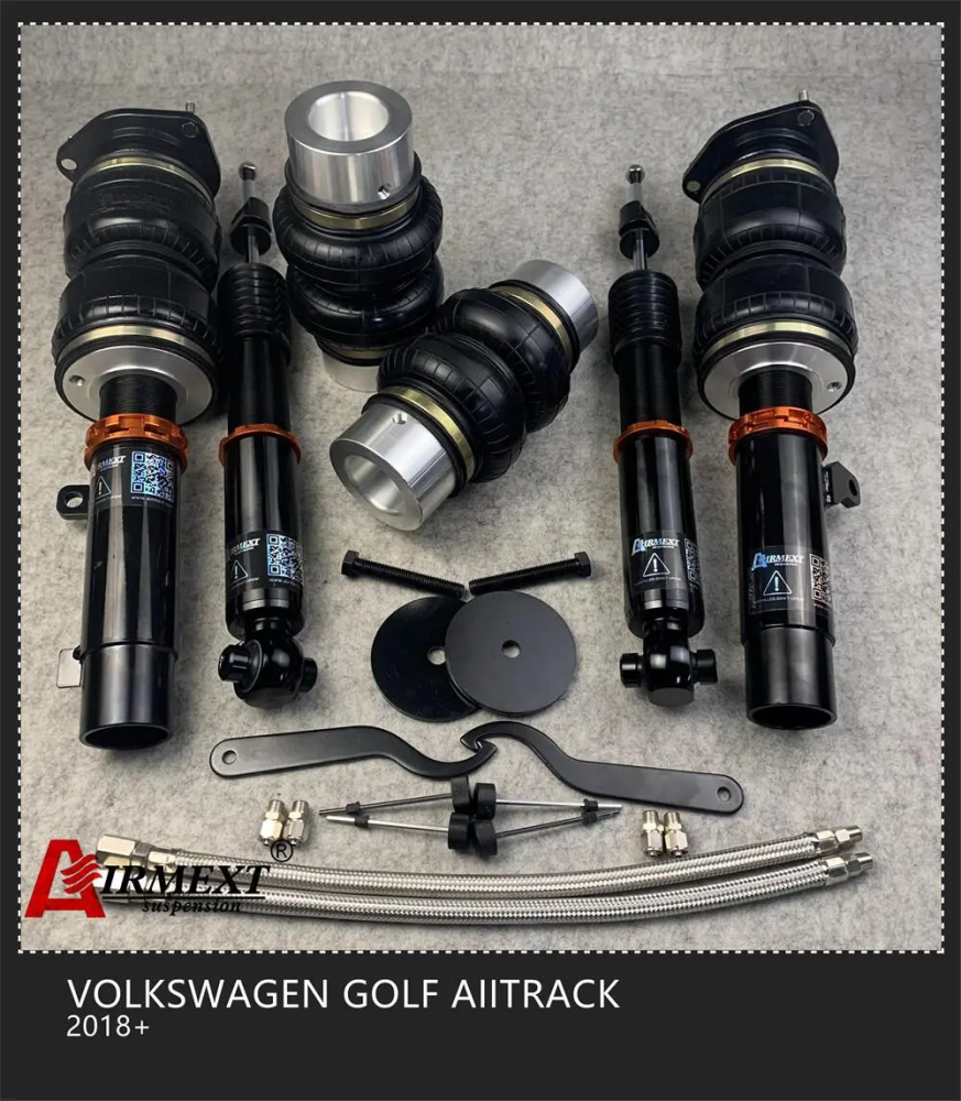 Volkswagen Golf MK7.5 AIITrack (2018+) مساعدات هوائية موديل T طقم كامل + أنظمة التحكم بالهواء