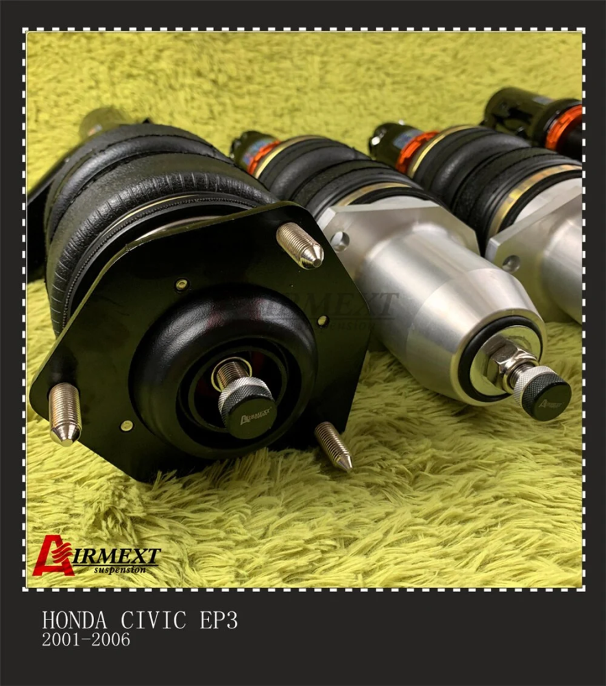 Honda Civic EP3 (2001-2006) مساعدات هوائية موديل T طقم كامل + أنظمة التحكم بالهواء
