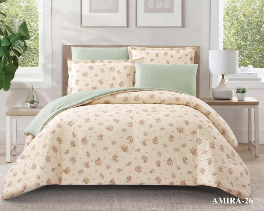 Single and a half cotton bedspread (4 pieces)