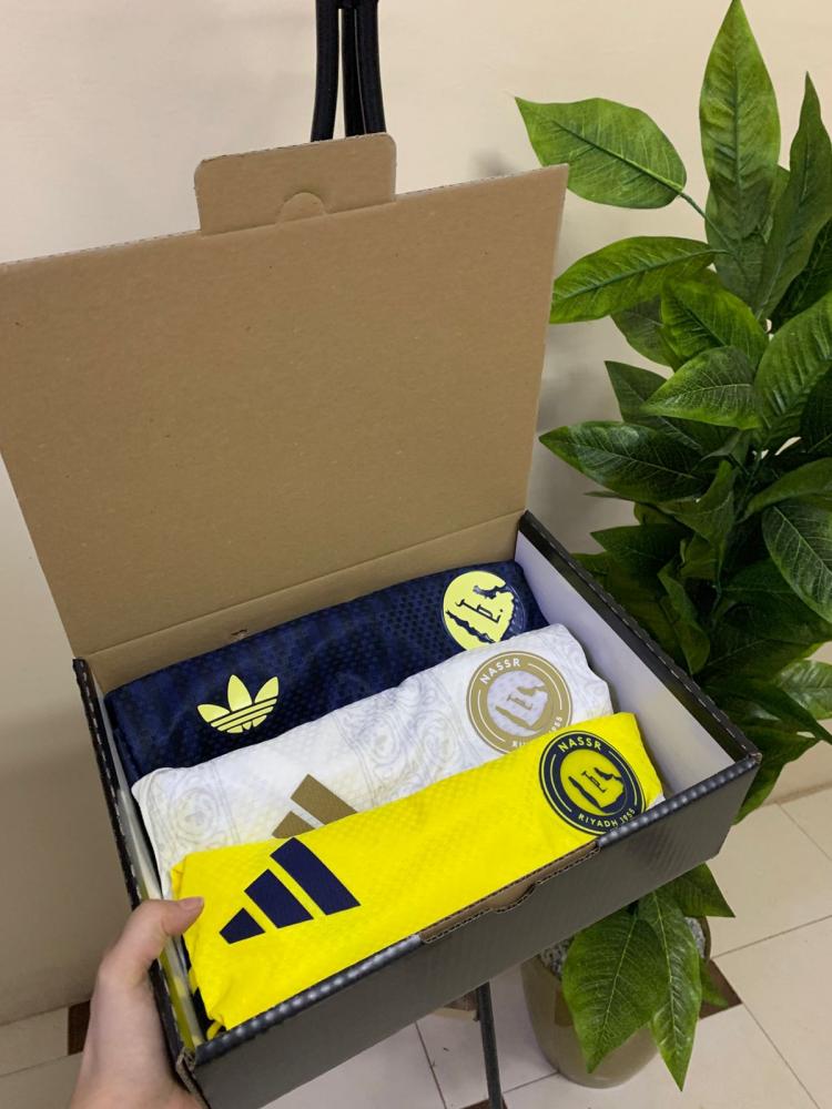 بوكس 3 تيشيرتات نادي النصر السعودي 2027