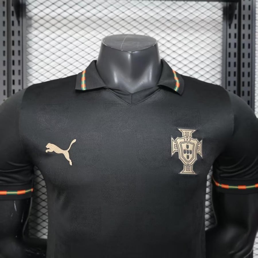 تيشيرت منتخب البرتغال الأسود كأس العالم