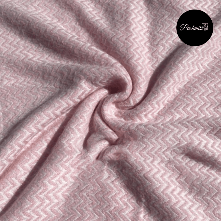 شال كشميري أصلي زهري مع أبيض فائق النعومة صنع يدوي/ نسائي 2م×70سم               Pure, ultra-soft handmade cashmere wool scarf