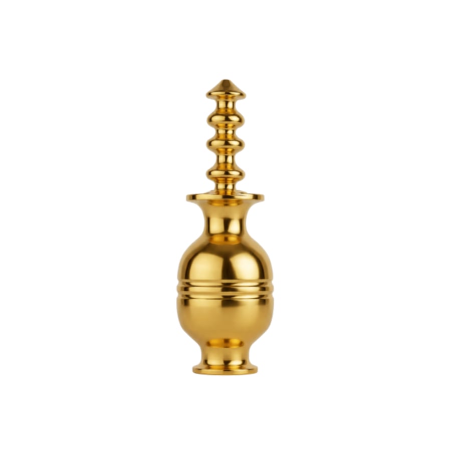 مكحلة نحاس ذهبي Brass Kohl Container Gold Tone