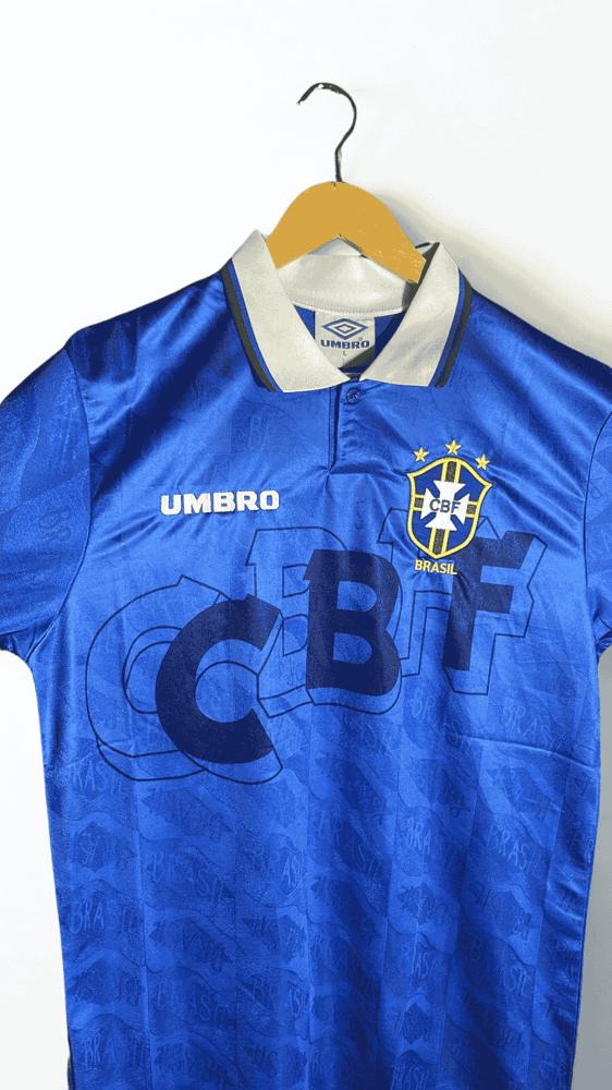 تيشيرت منتخب البرازيل الكلاسيكي الاحتياطي في كاس العالم للمنتخبات موسم 1994