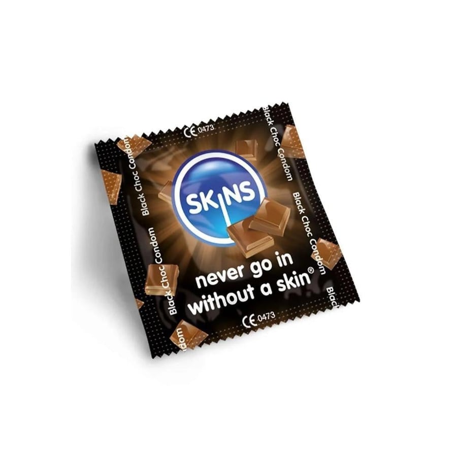 اسكينز واقي ذكري بالشيكولاتة  8 حبات SKINS CONDOM CHOCOLATE 8 CONDOMS