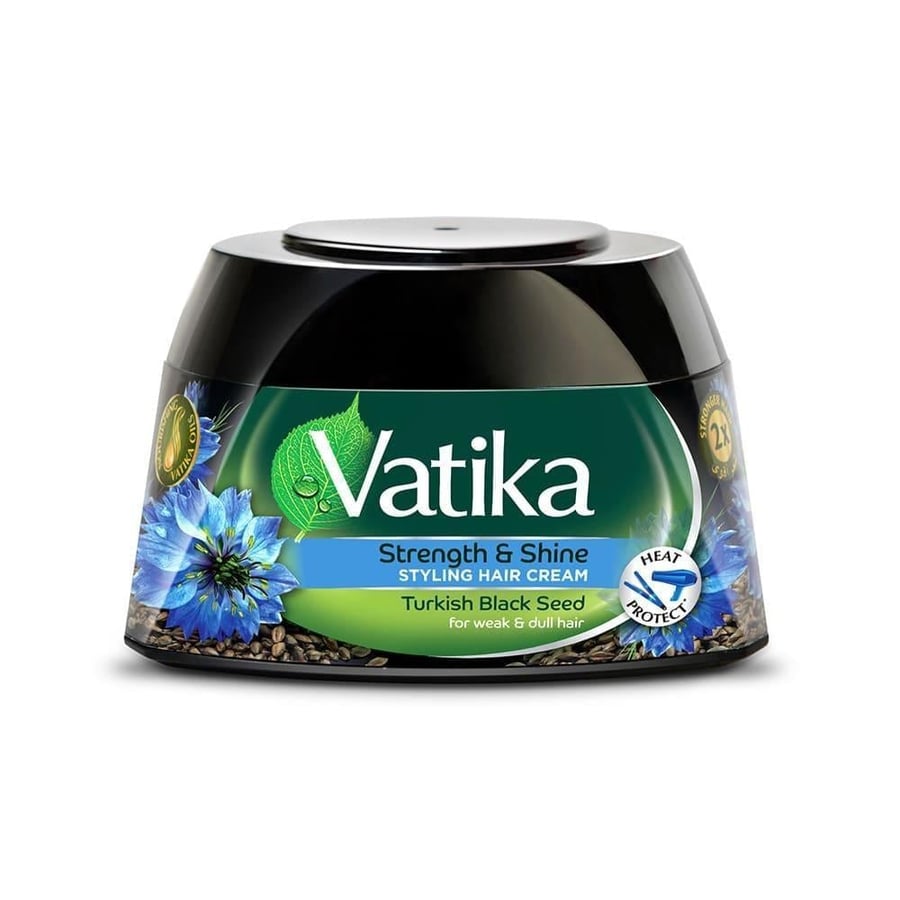 فاتيكا كريم شعر 210مل بالحبة السوداء VATIKA STYLING HAIR CREAM STRENGTH SHINE BLACKSEED 210ML