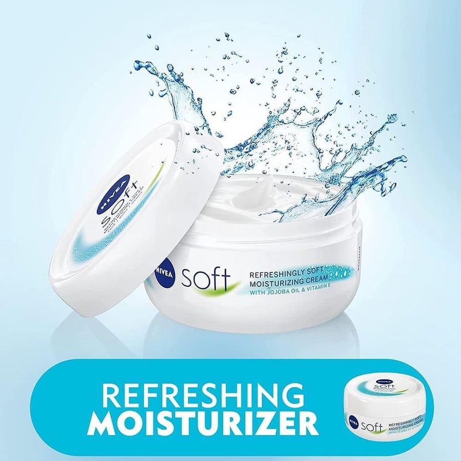 نيفيا كريم مرطب ناعم ومنعش 200مل NIVEA SOFT REFRESHING MOISTURIZING CREAM 200ML 8442