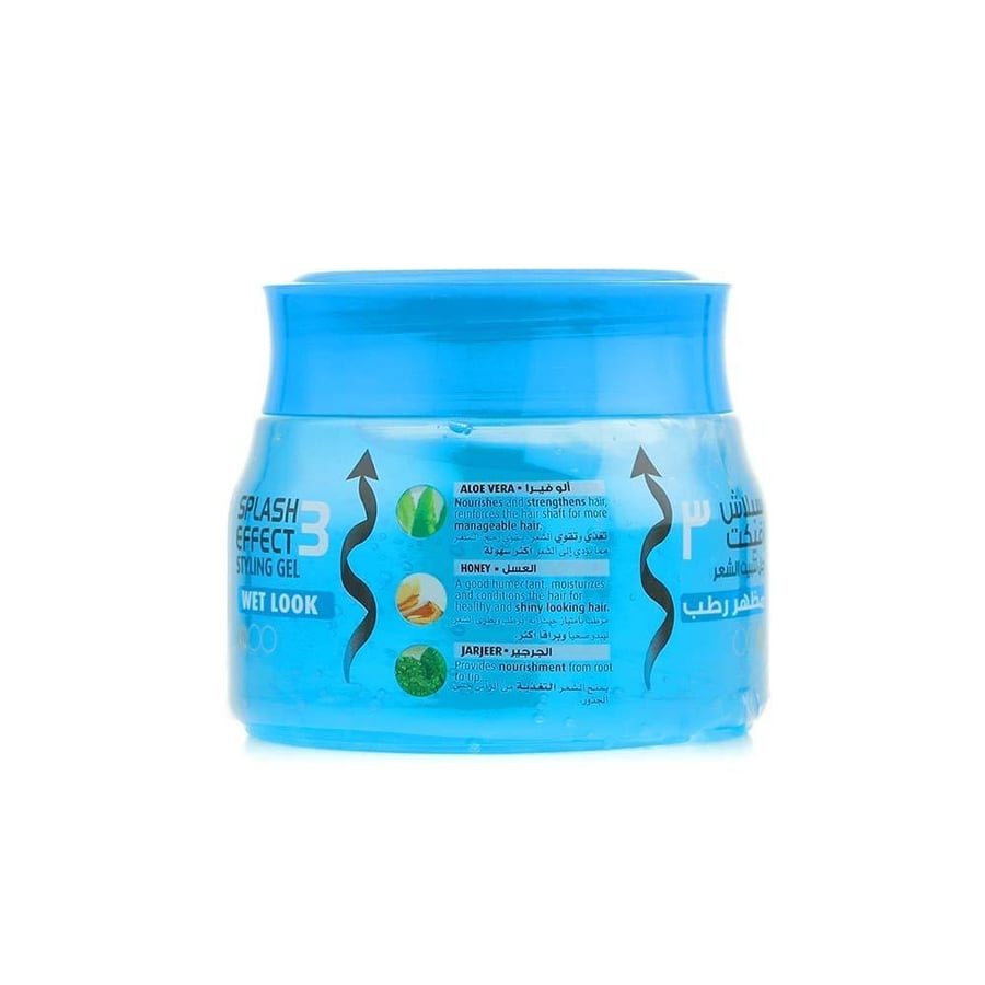 فاتيكا جل لشعر سبلاش افكت مظهر رطب  500مل ازرق VATIKA HAIR GEL WET LOOK SPLASH EFFECT 500ML(BLUE) (734164)