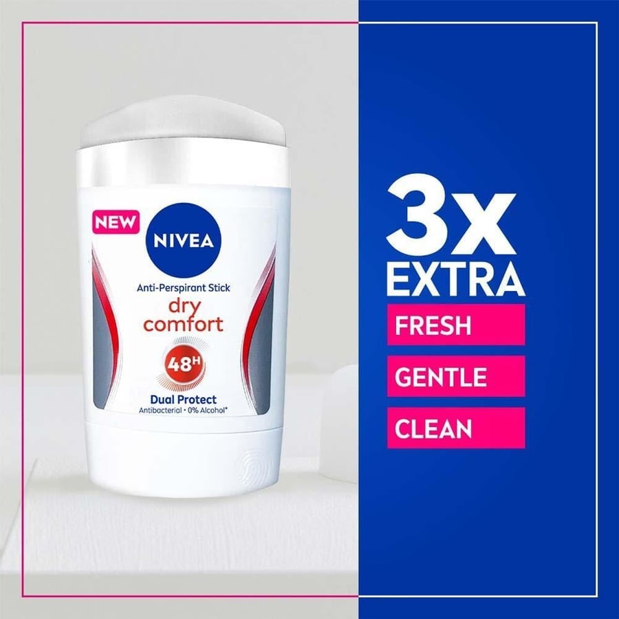 نيفيا ستيك 50مل دراي كمفورت نسائي 3*1 8070 NIVEA STICK 50ML DRY COMFORT 3*1 8070