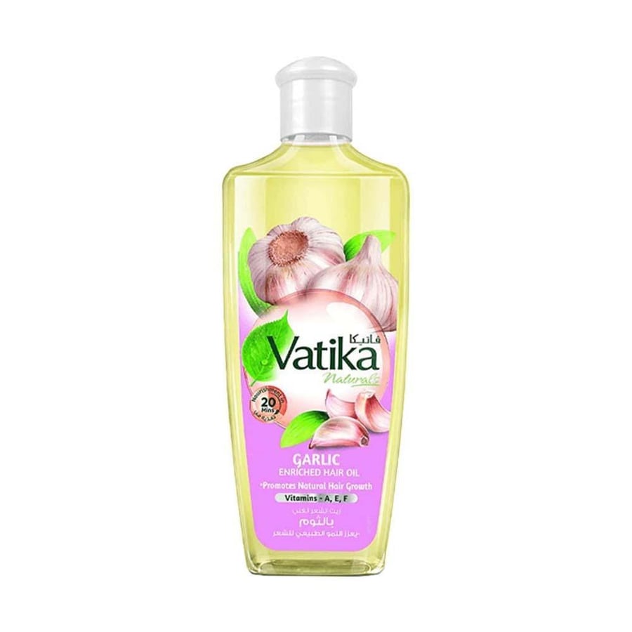 فاتيكيا زيت الشعر 200 مل بالثوم VATIKA HAIR OIL 200 ML GARLIC -(704051)