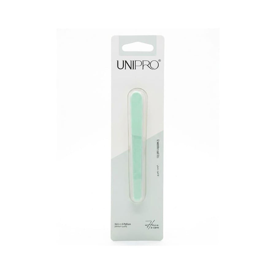 ينيبرو 12 مبرد خشبي قصير 5132 UNIPRO 12 WOODEN NAIL FILES (5132)