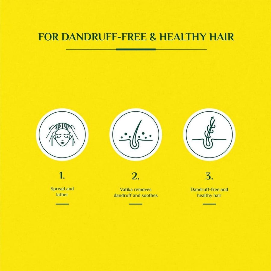 فاتيكا شامبو 200 مل للحمايه من القشرة بالليمون VATIKA SHAMPOO 200 ML DANDRUFF GUARD LEMON (40986)
