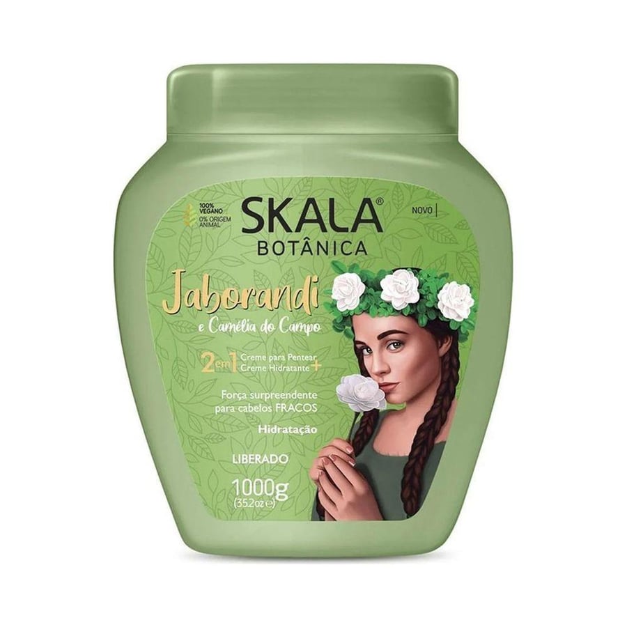 سكالا بوتانيكا كريم 1000 جرام 2 في 1 جابوراندي - اخضر SKALA BOTANICA CREAM 1000GM 2 IN 1 JABORANDI - GREEN (004966)