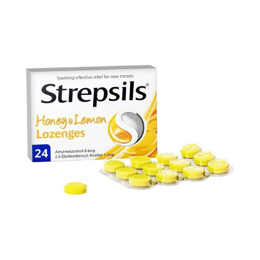 ستريبسيلز العسل والليمون STREPSILS HONEY & LEMON --24LZ