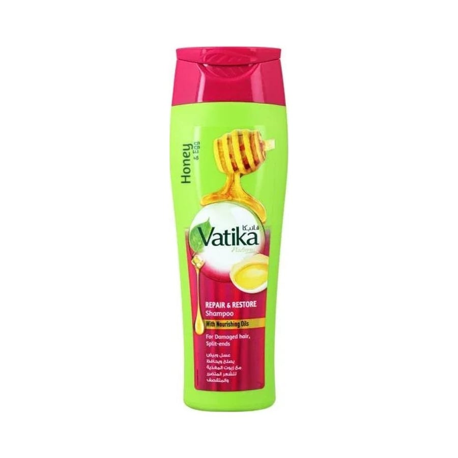 فاتيكا شامبو 200 مل يصلح ويحافظ  بالعسل والبيض VATIKA SHAMPOO 200 ML REPAIR&RESTORE  EGG - HONEY 208221