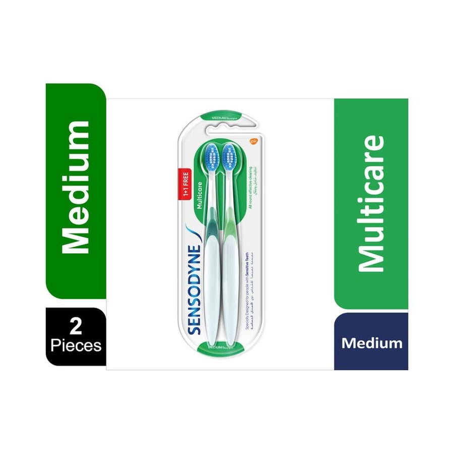 سنسوداين فرشاة اسنان 1+1 مجانا وسط 3907 SENSODYNE T.B MULTI-CARE MEDIUM 1+1 FREE (3907)