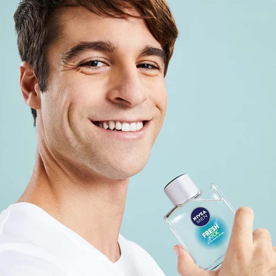 نيفيا سائل بعد الحلاقة حيويه وانتعاش للرجال 100 مل NIVEA MEN FRESH AND COOL AFTER SHAVE FLUID 100ML (619061)