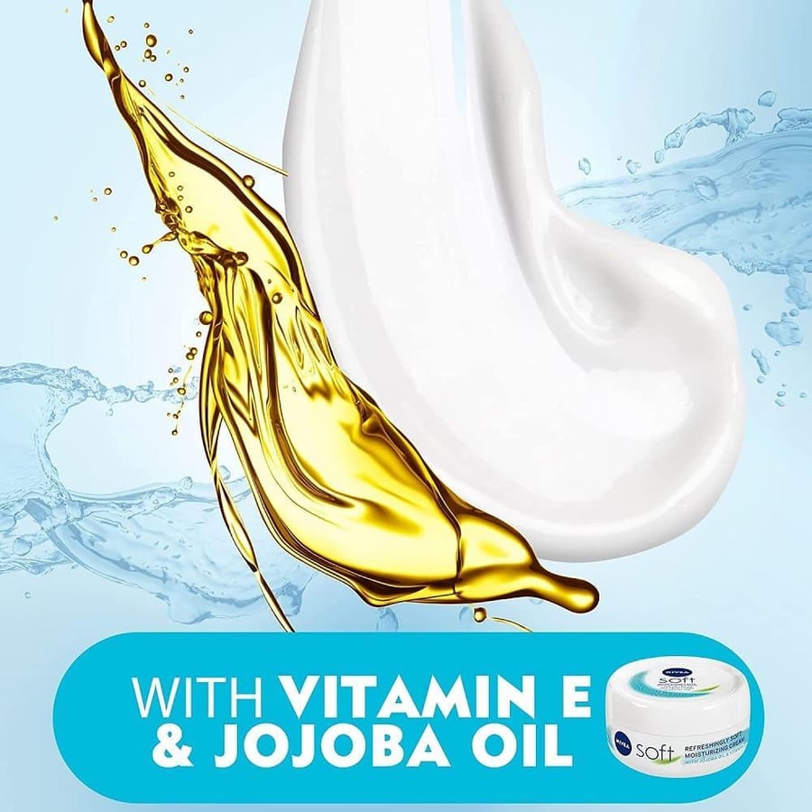 نيفيا كريم مرطب ناعم ومنعش 200مل NIVEA SOFT REFRESHING MOISTURIZING CREAM 200ML 8442
