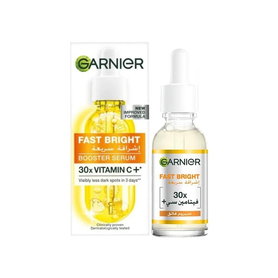 جارنييه سيروم اشراقة سريعة 30مل GARNIER LC DARK SPOT SERUM FAST BRIGHT 30ML(398183)