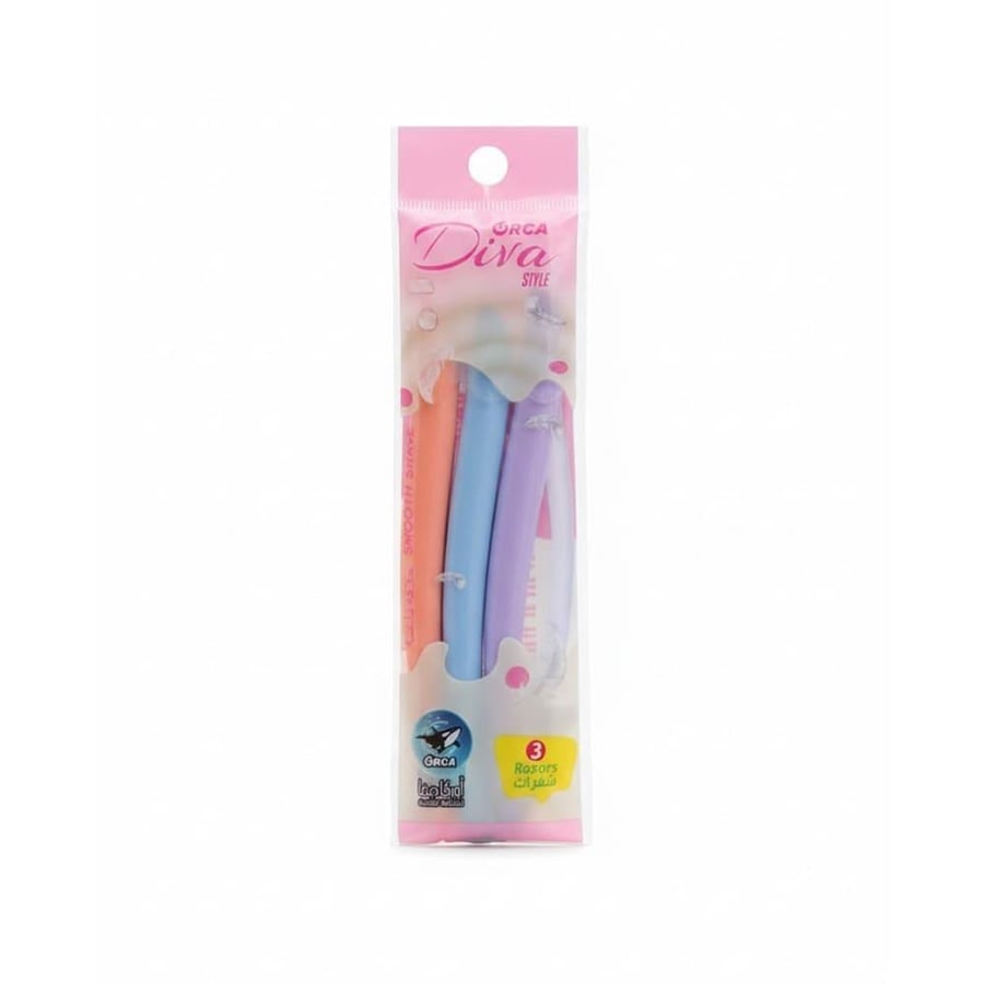 اوركا ديفا ستايل (3) حبه حلاقة ناعمة -3 الوان ORCA DIVA STYLE (3) PCS SMOOTH SHAVE -3 COLORS (051740)