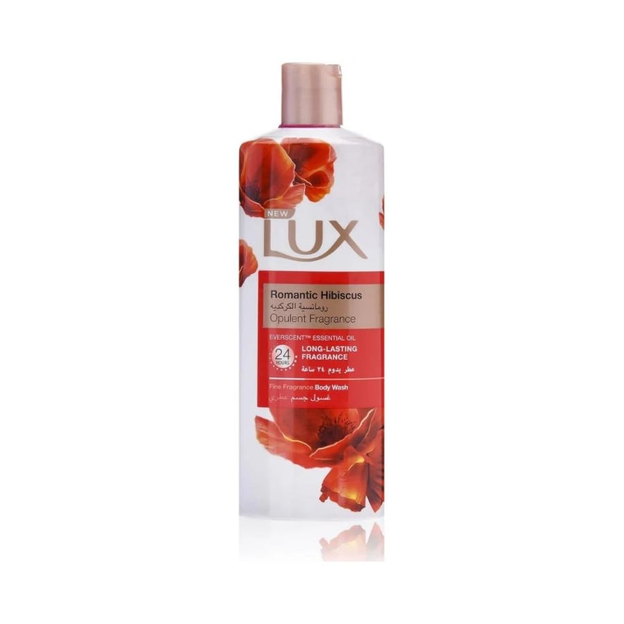 لوكس غسول الجسم 500مل رومانسية الكركديه انجليزي LUX BODY WASH 500 ML -EN ROMANTIC HIBISCUS -2574