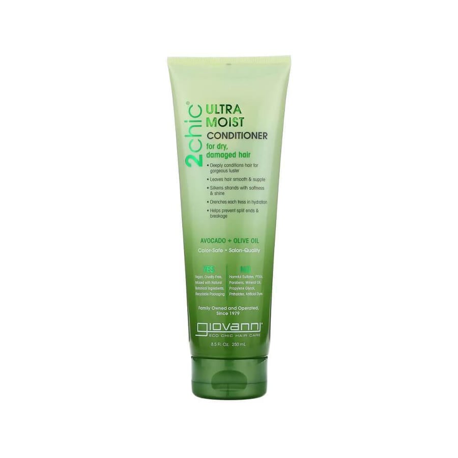 جيوفاني بلسم 250مل 2 تشيك ترطيب فائق بالافوكادو + زيت الزيتون GIOVANNI CONDITIONER 250ML 2 CHIC ULTRA MOIST AVOCADO+OLIVE OIL (84016)
