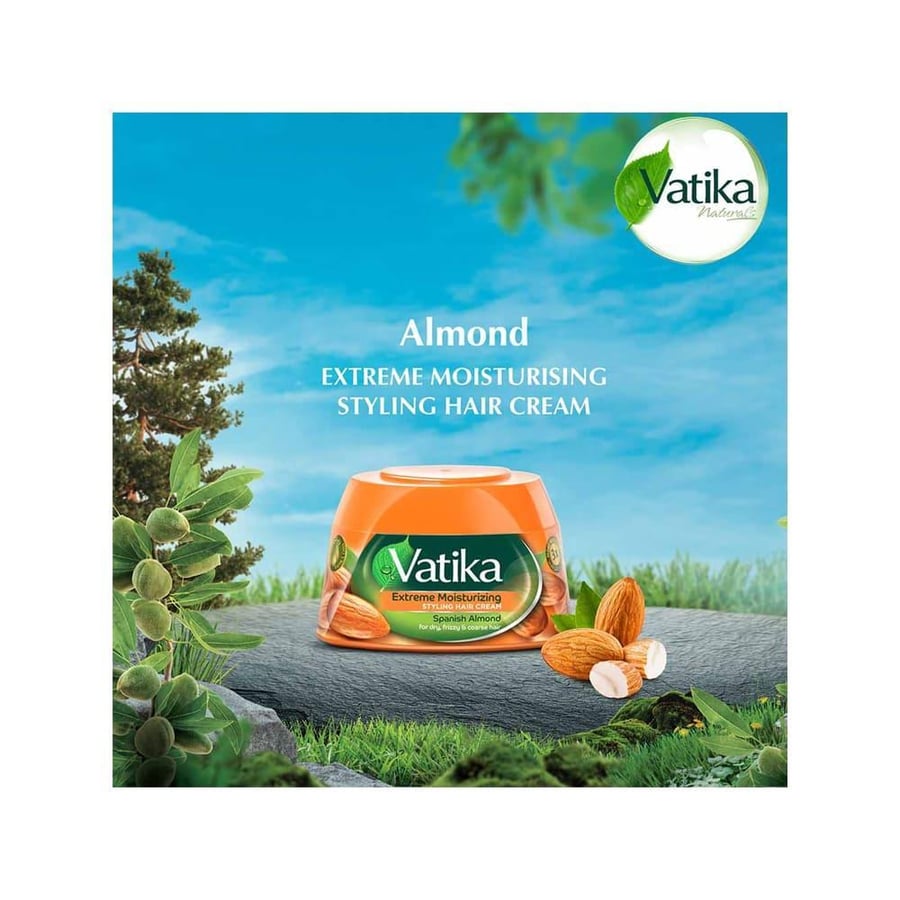 فاتيكا كريم الشعر ترطيب فائق  140مل برتقالي VATIKA HAIR CREAM EXTREME MOISTURIZING 140ML(ORANG)