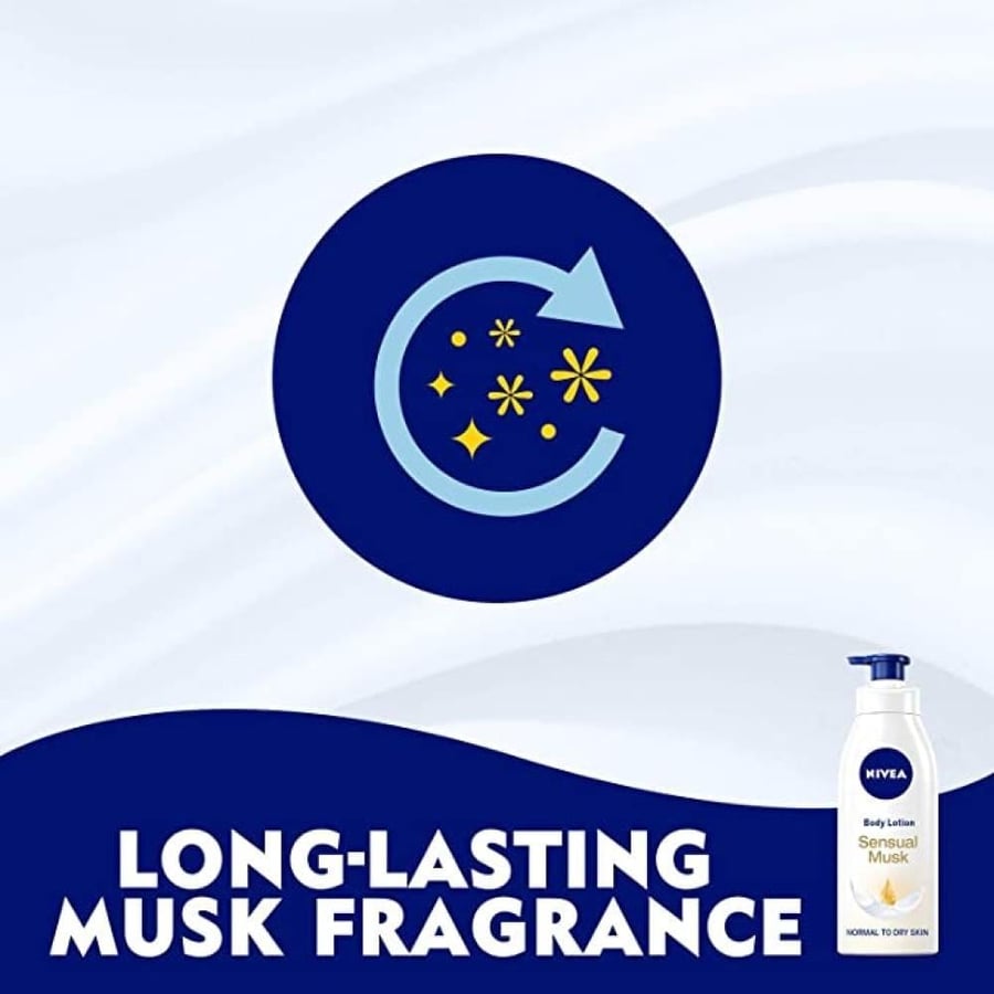 نيفيا لوشن للجسم 400 مل ترطيب وعنايه بالمسك NIVEA BODY LOTION 400ML SENSUAL MUSK  4514
