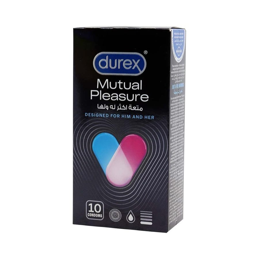 ديوريكس واقي ذكري 10 حبه متعة له ولها DUREX CONDOM 10 PCS MUTUAL PLEASURE - 3819