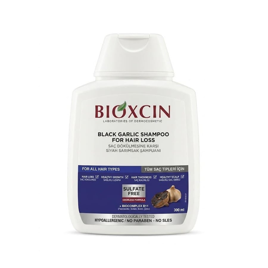 بيوكسين شامبو 300مل الثوم الاسود -لجميع انواع الشعر BIOXCIN SHAMPOO 300ML FOR BLACK GARLIC -FOR ALL HAIR TYPES (628132)
