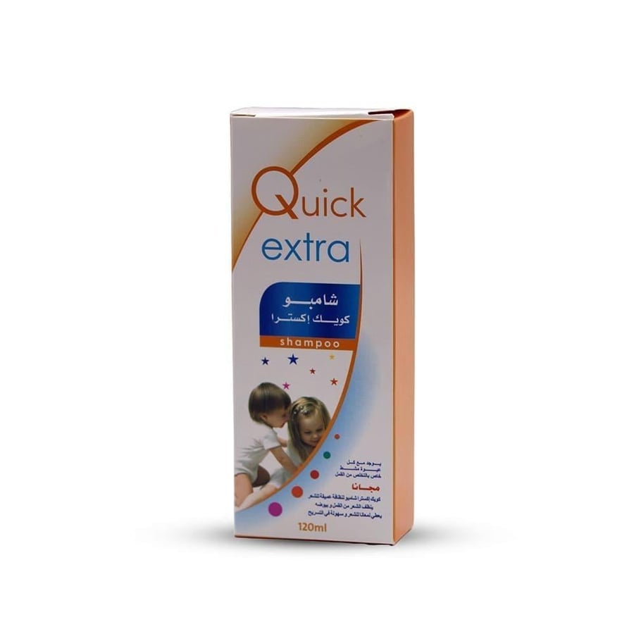 كويك اكسترا شامبو لنظافة عميقة للشعر 120-ملي لتر QUICK EXTRA SHAMPOO 120ML 1511