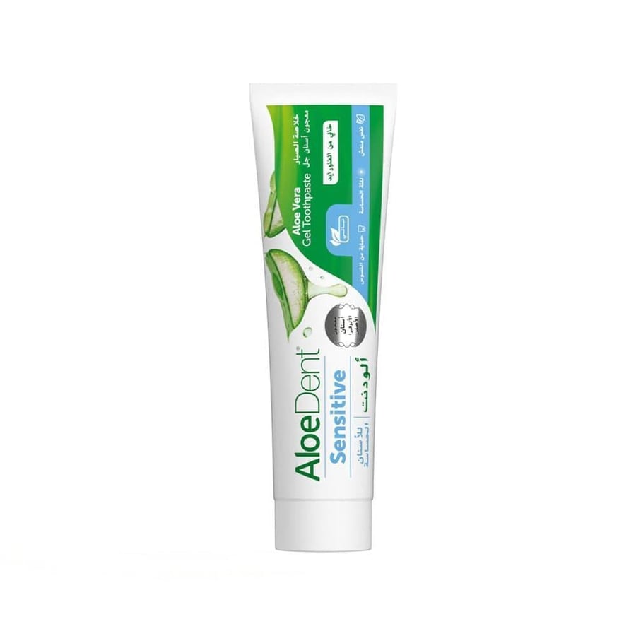 ألودنت معجون اسنان 100 مل للثه والاسنان الحساسه بالفلوريد ALOEDENT T.P 100 ML ANTI CAVITY SENSITIVE (4002930)